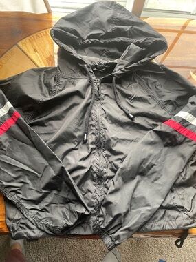 Windbreaker zip up hoodie